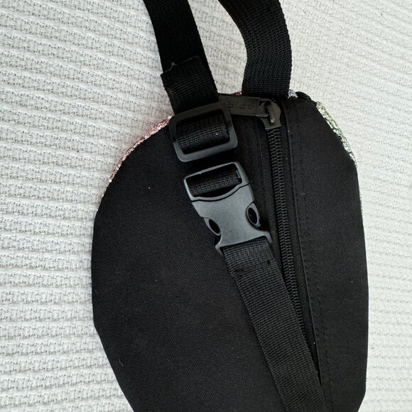 SPIRAL.UK Festival Bag in pink/gold ombre sparkle, One size - Picture 6 of 6